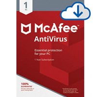 McAfee Anti-Virus - 1 PC, 1 Year  [E-Mail Download]