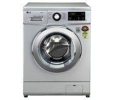 LG 8.0 Kg 5 Star Inverter Touch Control Fully-Automatic Front Load Washing Machine with Heater Silver