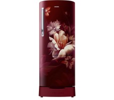 Samsung 183L Stylish Grande Design Single Door Refrigerator RR20D1823RZ/HL Midnight Blossom Red 