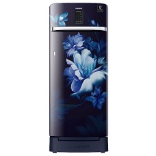 Samsung Single Door Refrigerator Curd Maestro 192L (4 Star) Midnight Blossom Blue