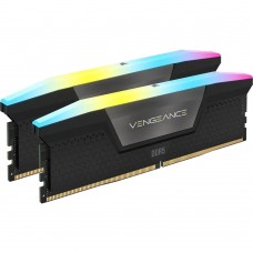 Corsair VENGEANCE RGB 64GB (2x32GB) DDR5 DRAM 5200MHz C40 Memory Kit — Black